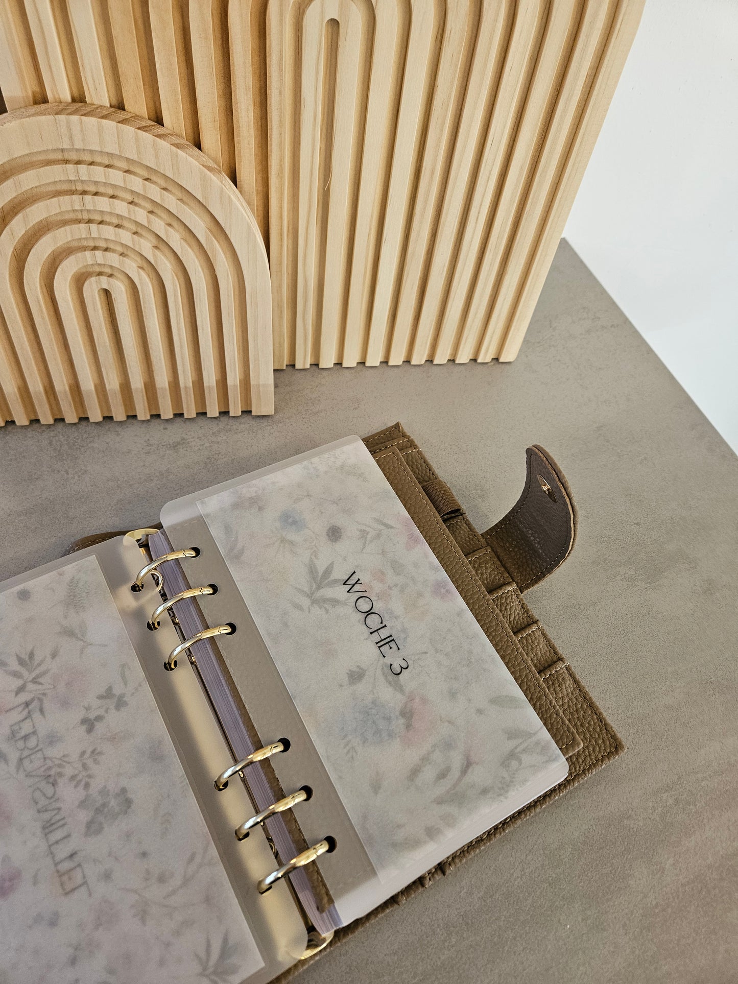 Geldumschläge matt transparent "Flower"