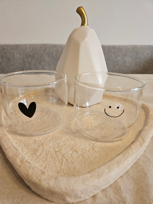 Kleingeldglas " Herz-Smiley "