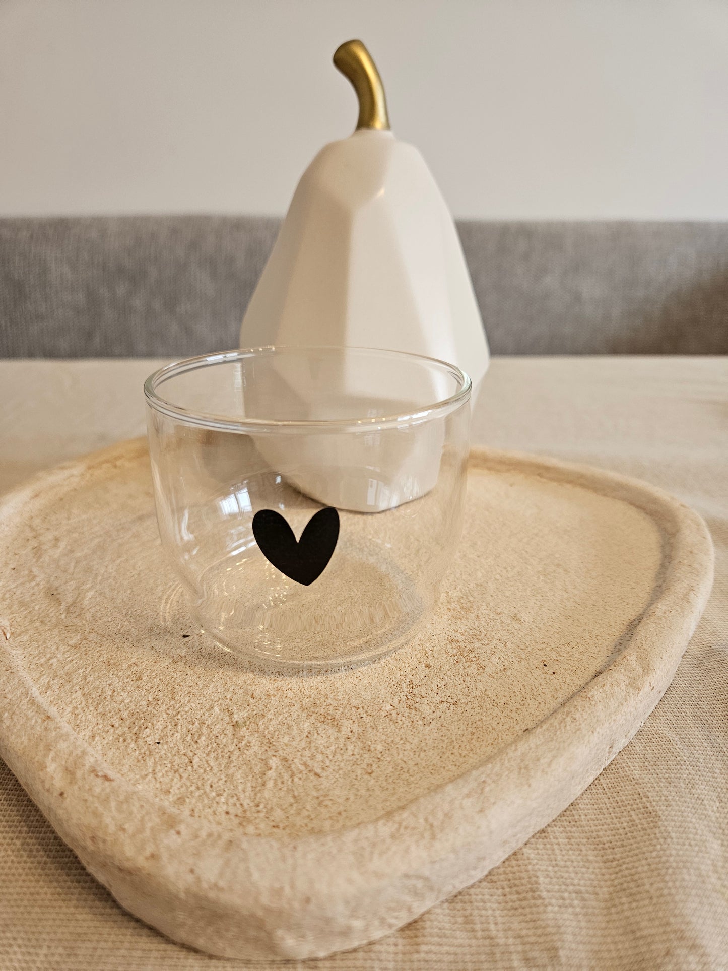 Kleingeldglas " Herz-Smiley "