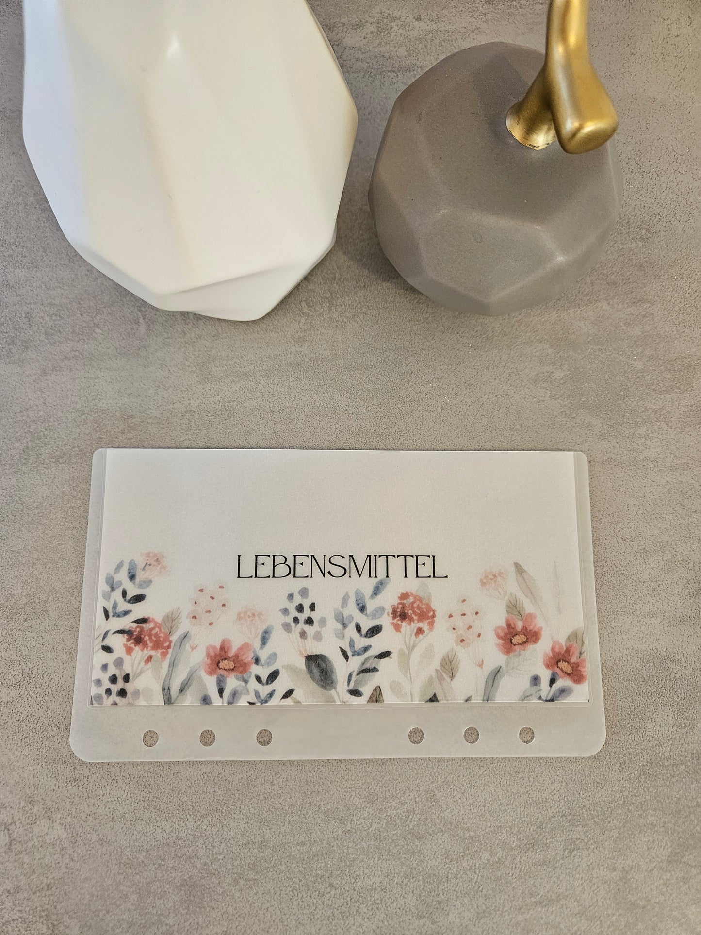 Geldumschläge matt transparent "Floral"