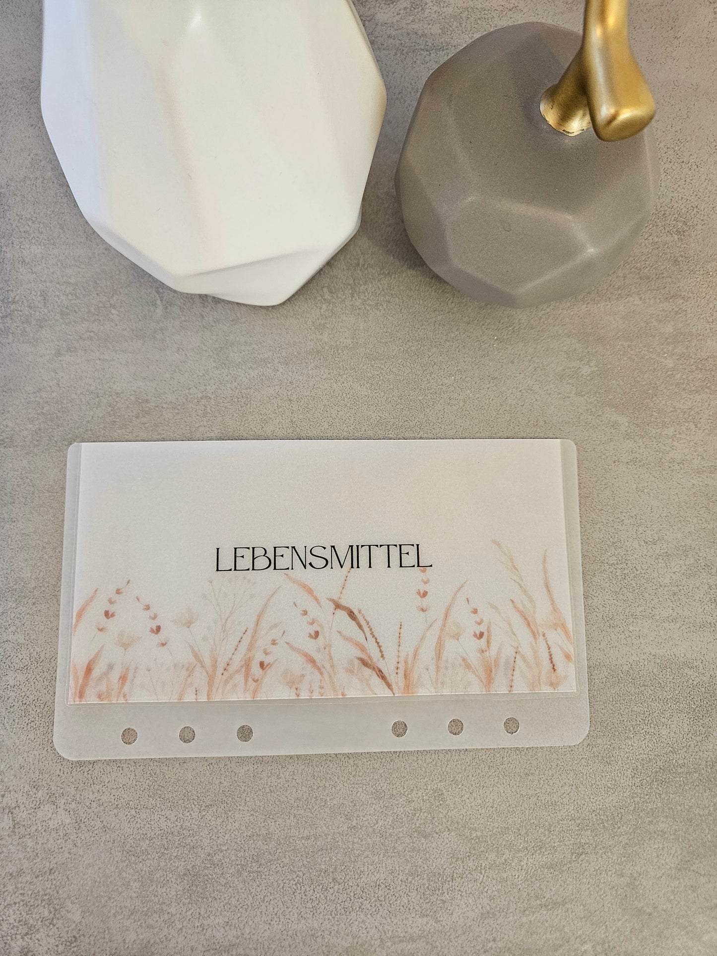 Geldumschläge matt transparent "Floral"