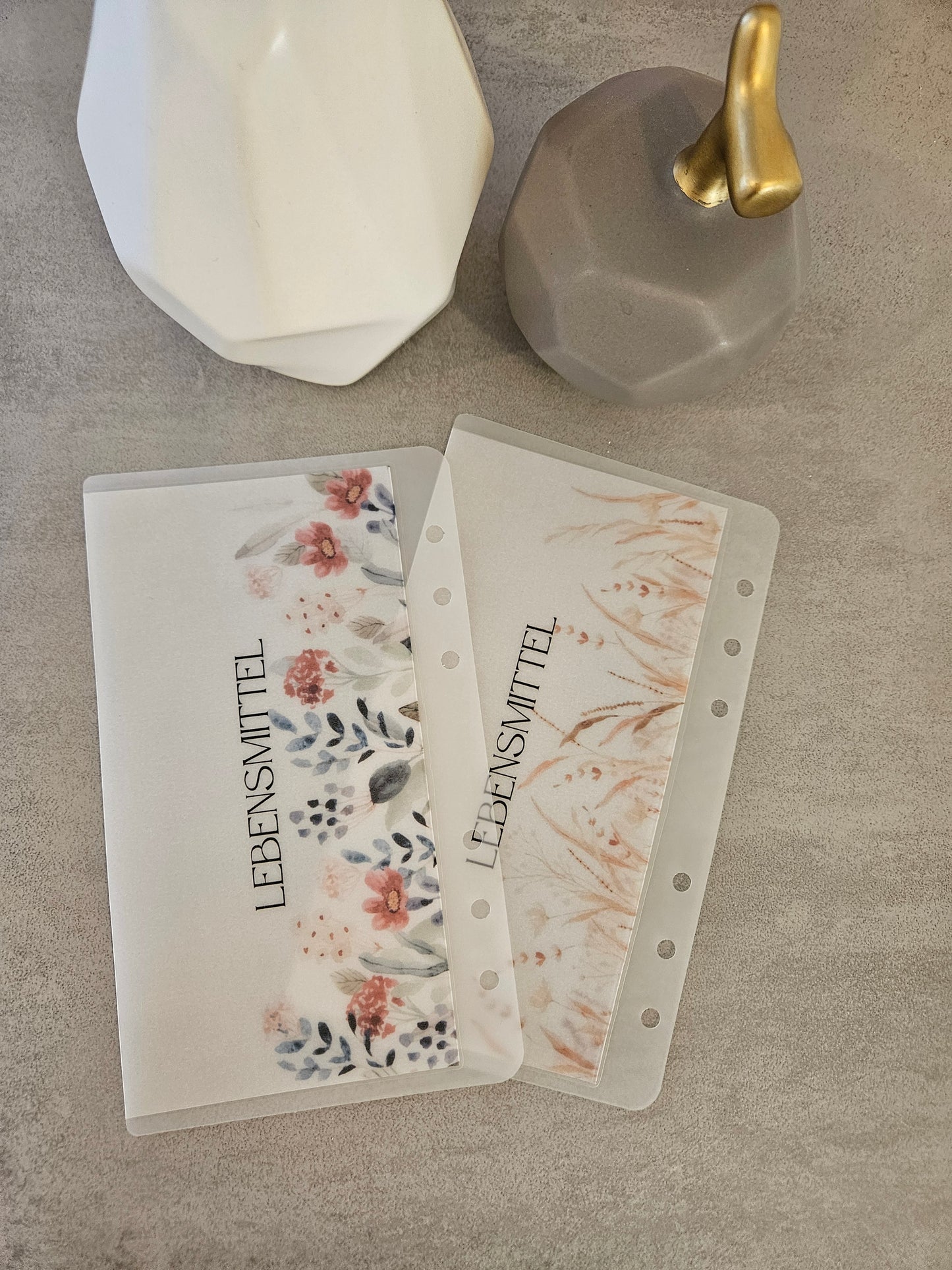 Geldumschläge matt transparent "Floral"