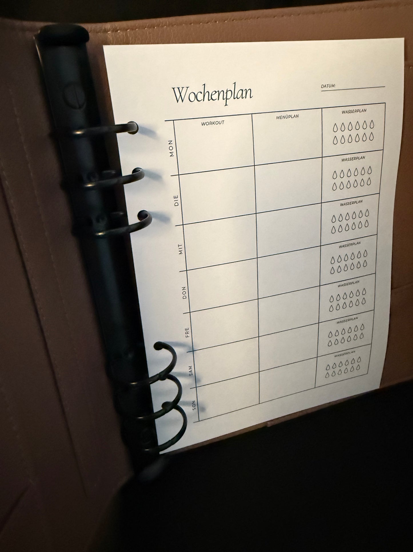 Week and Day Planer