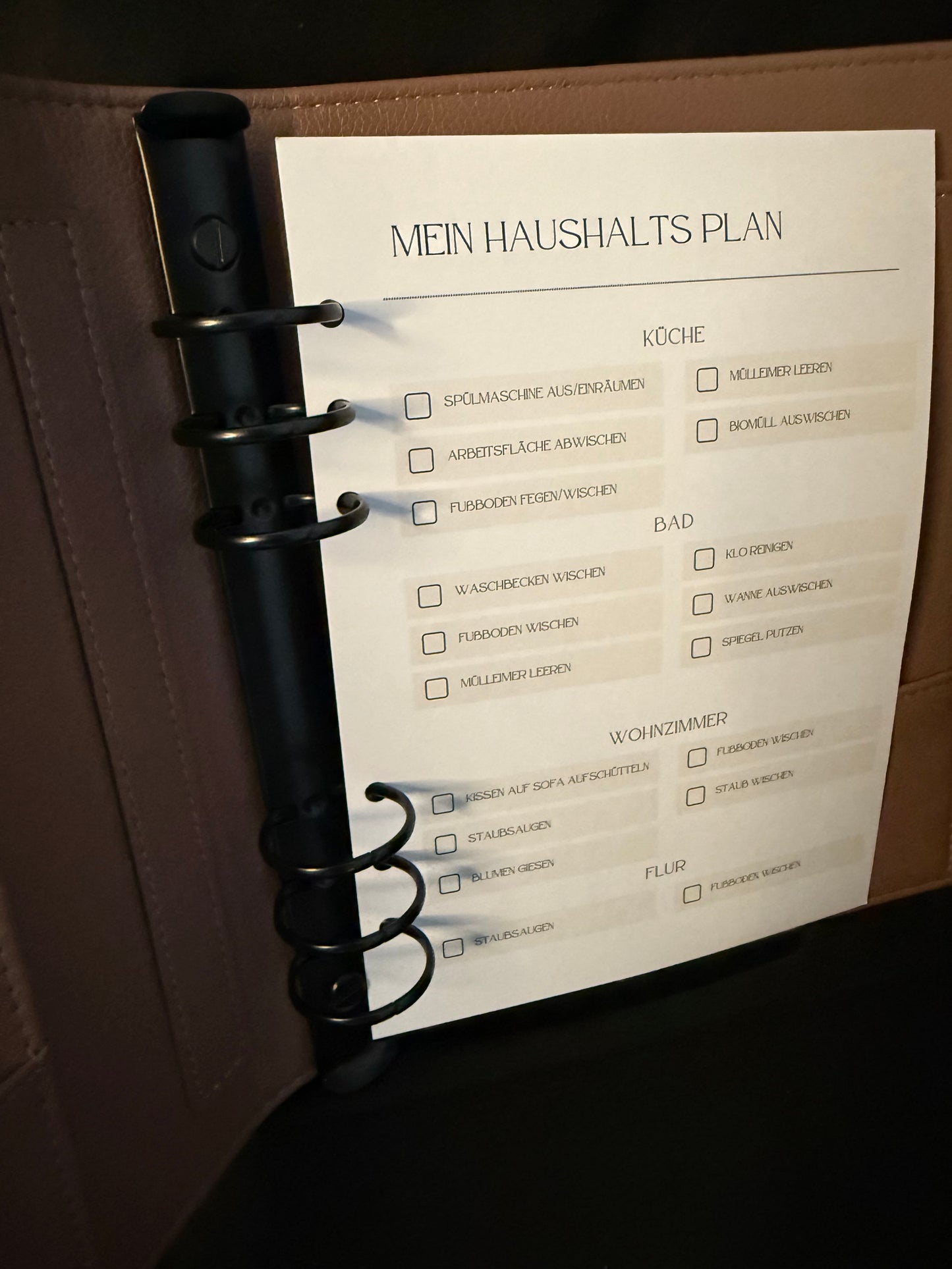 Week and Day Planer