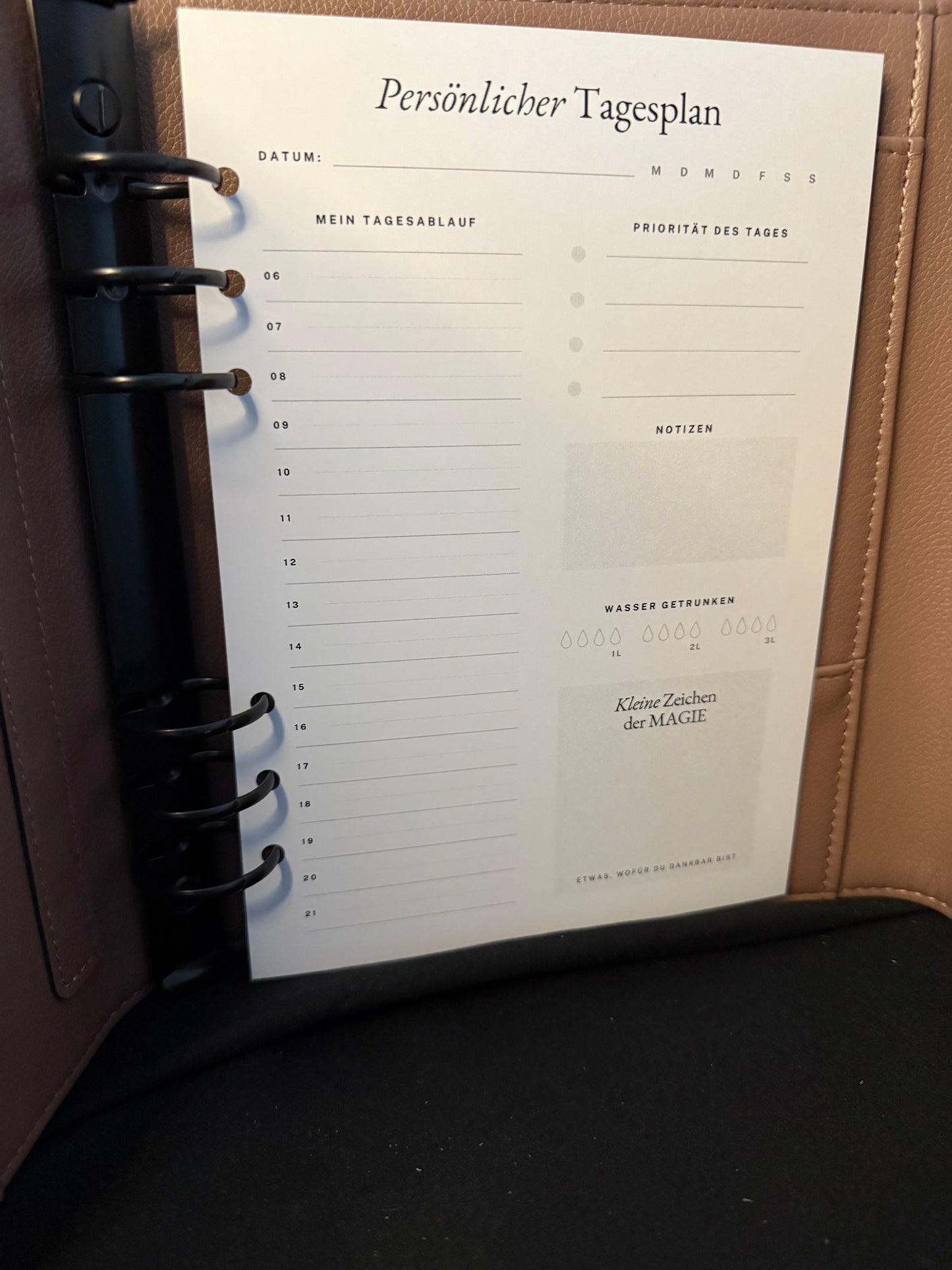 Week and Day Planer
