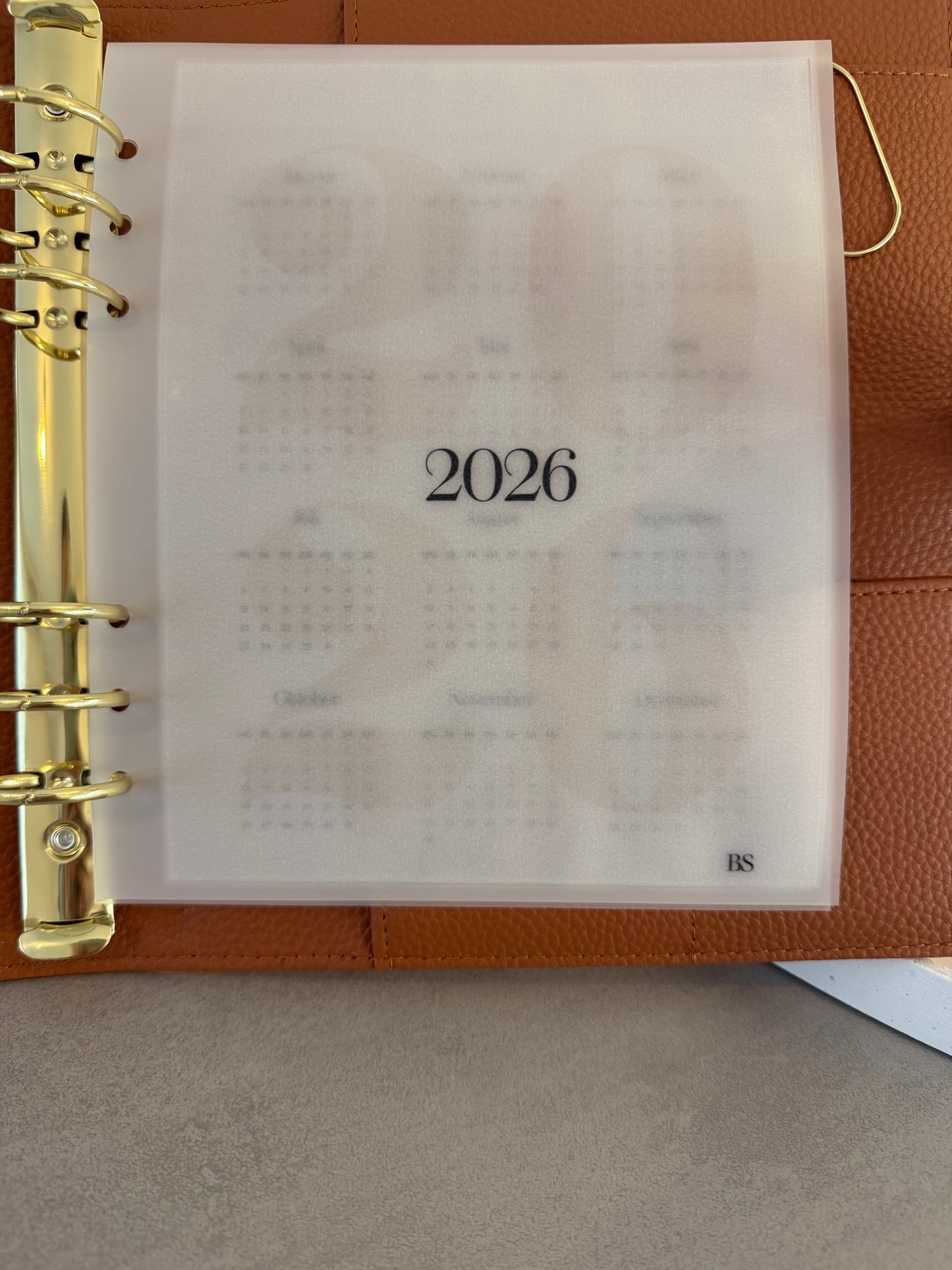 2026 Deckblatt mit Jahreskalender