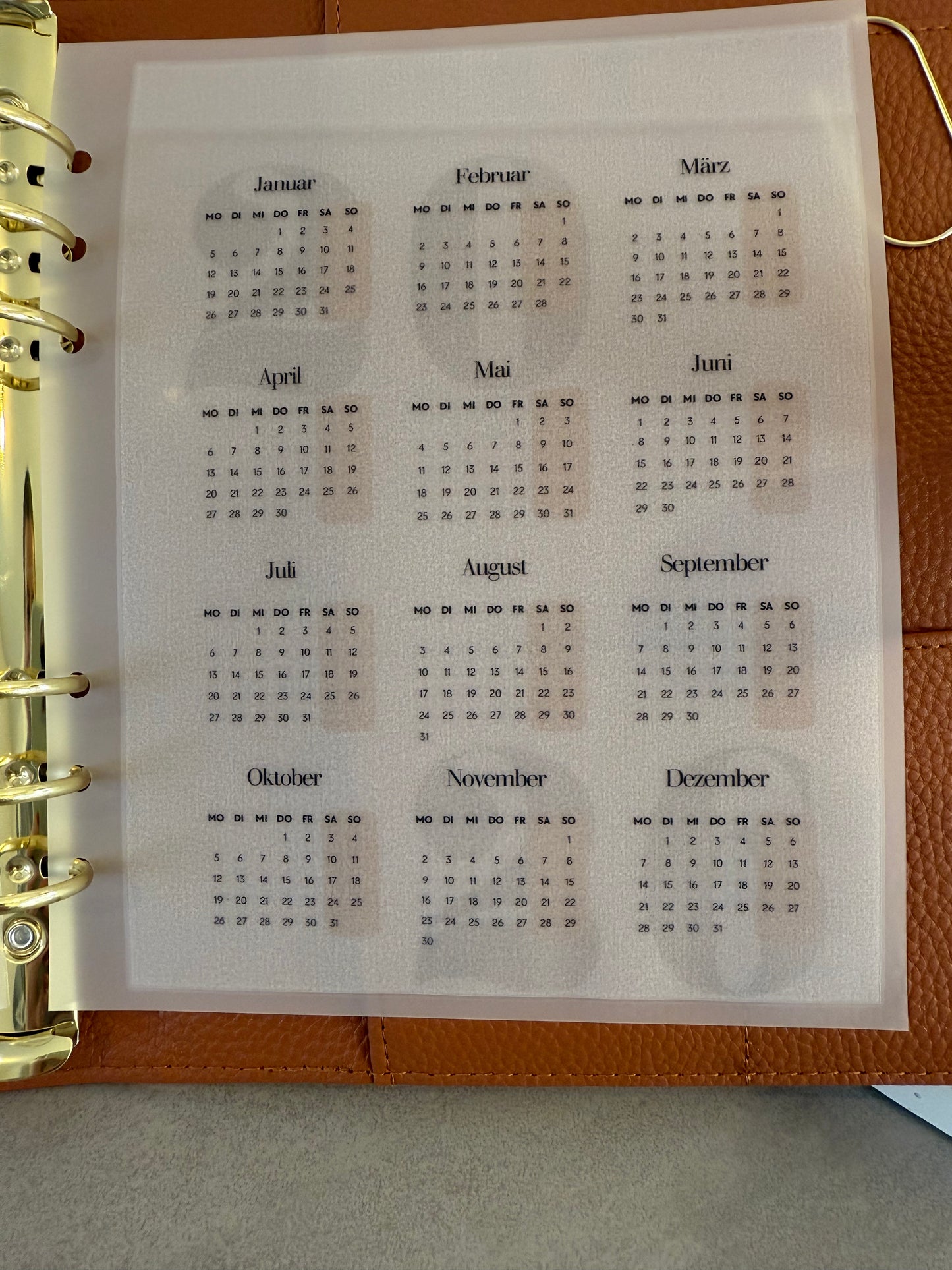 2026 Deckblatt mit Jahreskalender