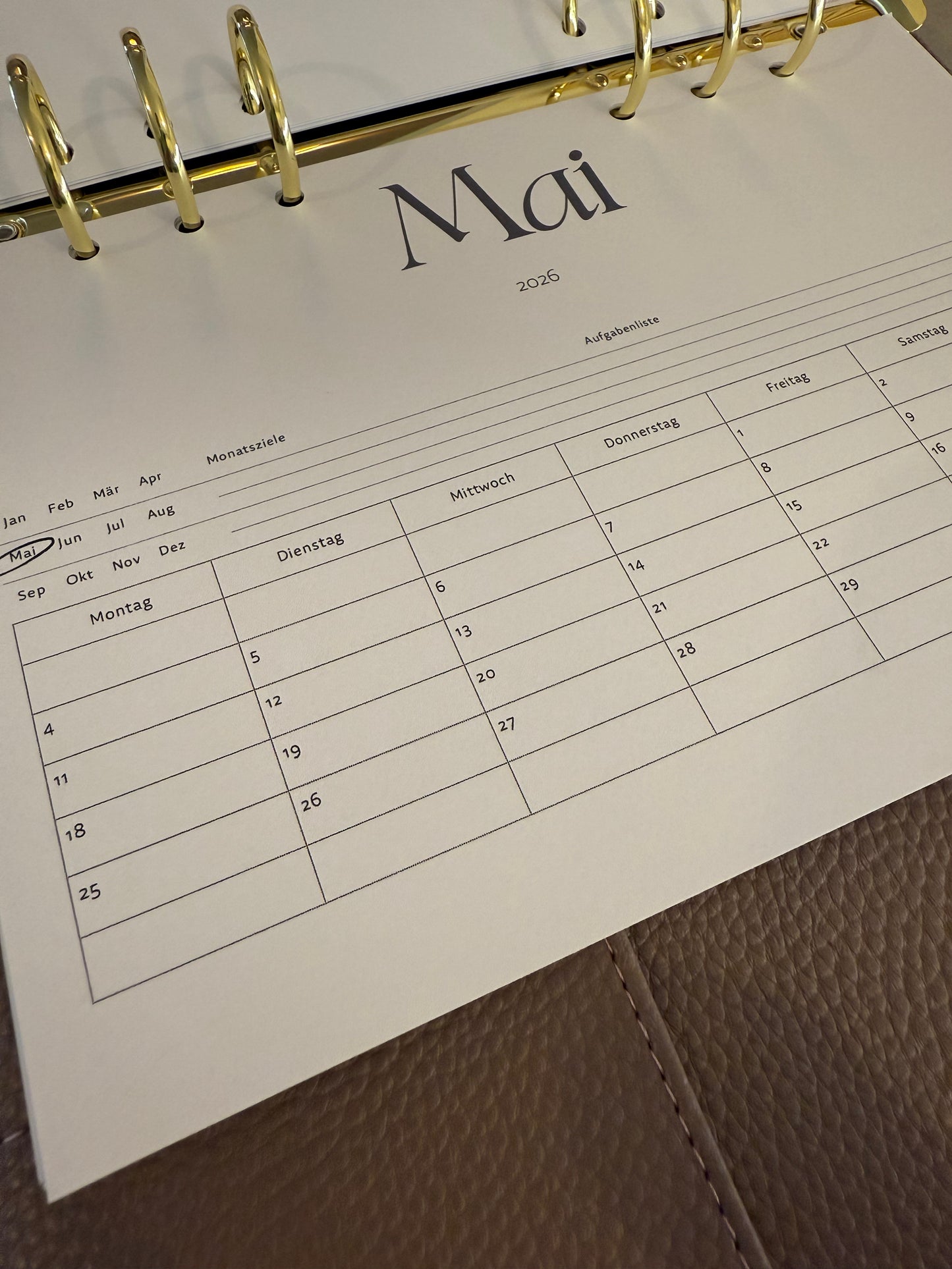 Kalender 2026 (datiert)