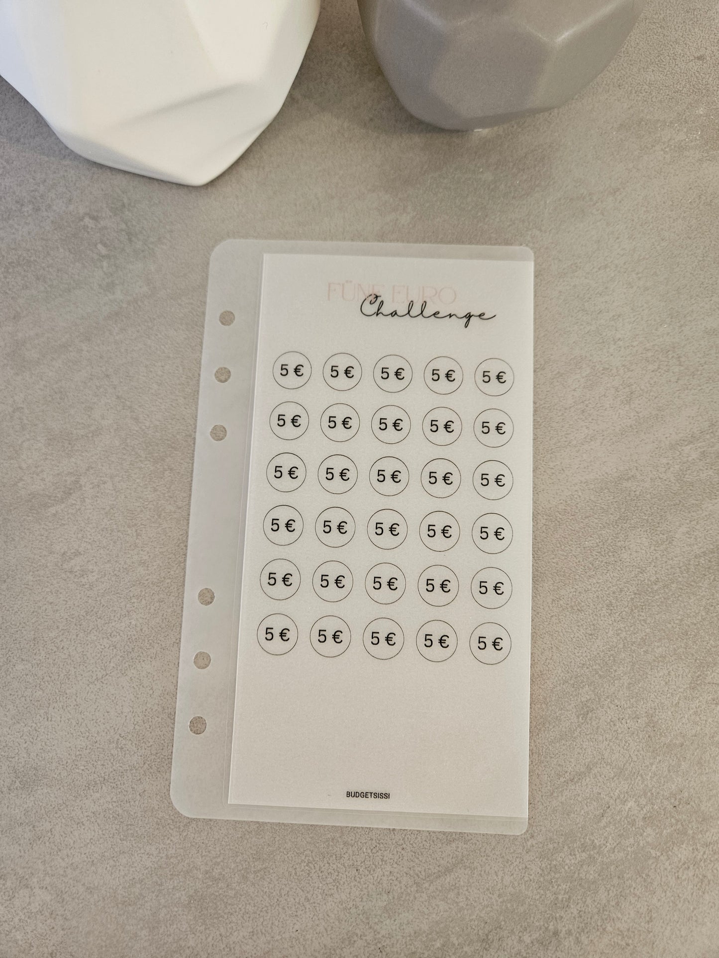 5 Euro Sparchallenge "Transparent"