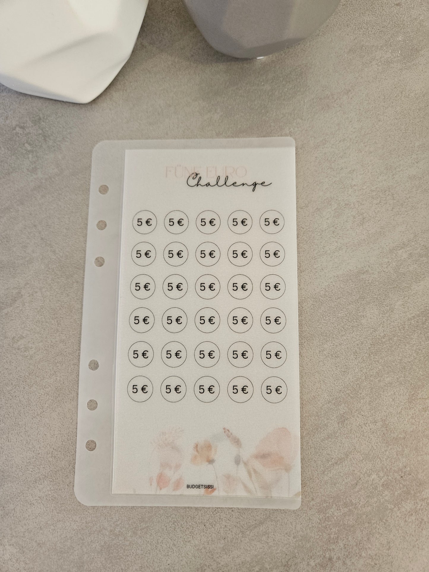 5 Euro Sparchallenge "Transparent"