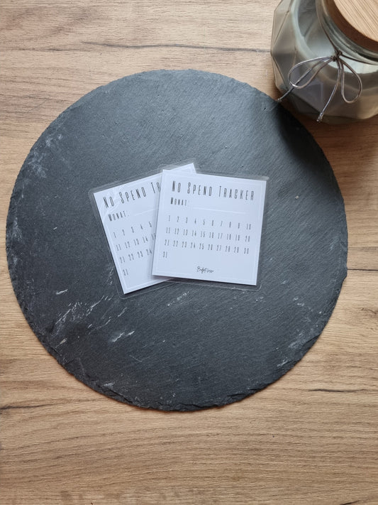 No Spend Tracker/monatliche Übersicht/No Spend/Umschlagmethode/foliert