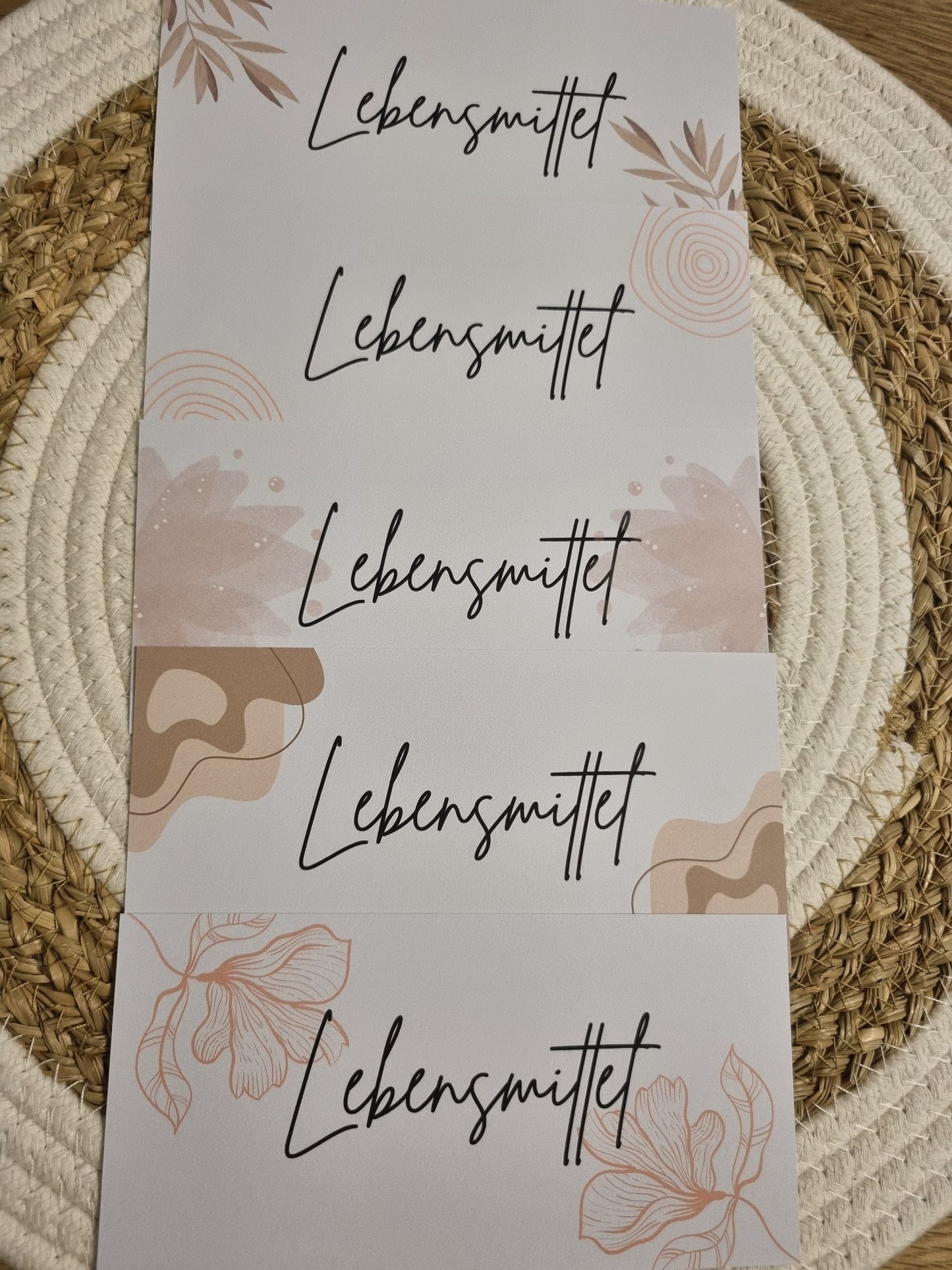 Dashboards für A6 Binder/ Umschläge/Dashboards/Planer/ Lebensmittel/ Umschlagmethode/A7