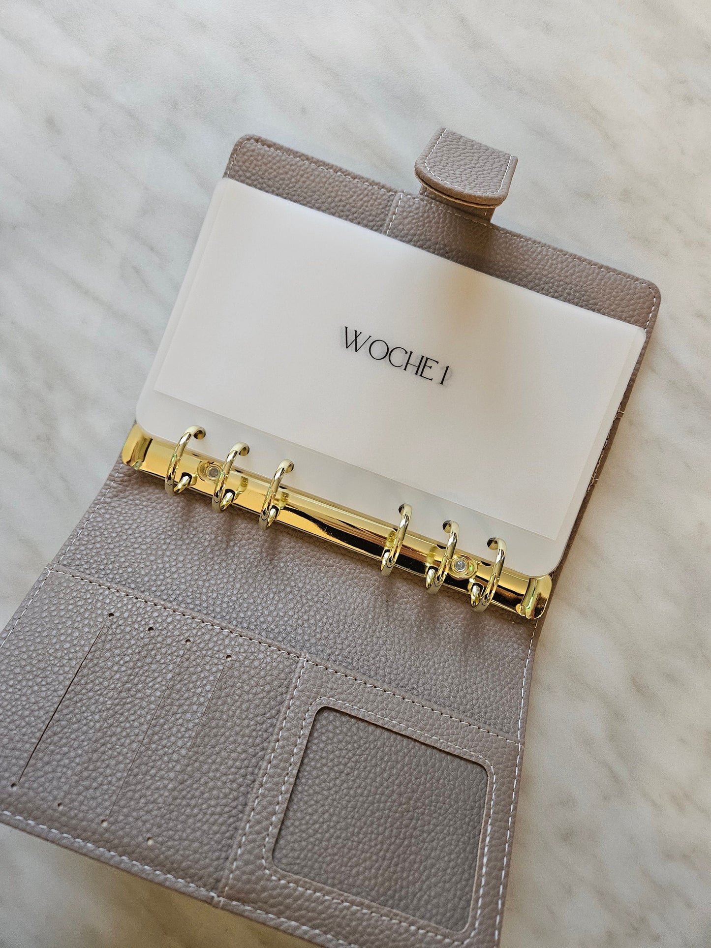 Wochenbudget/A6/Geldumschläge matt transparent